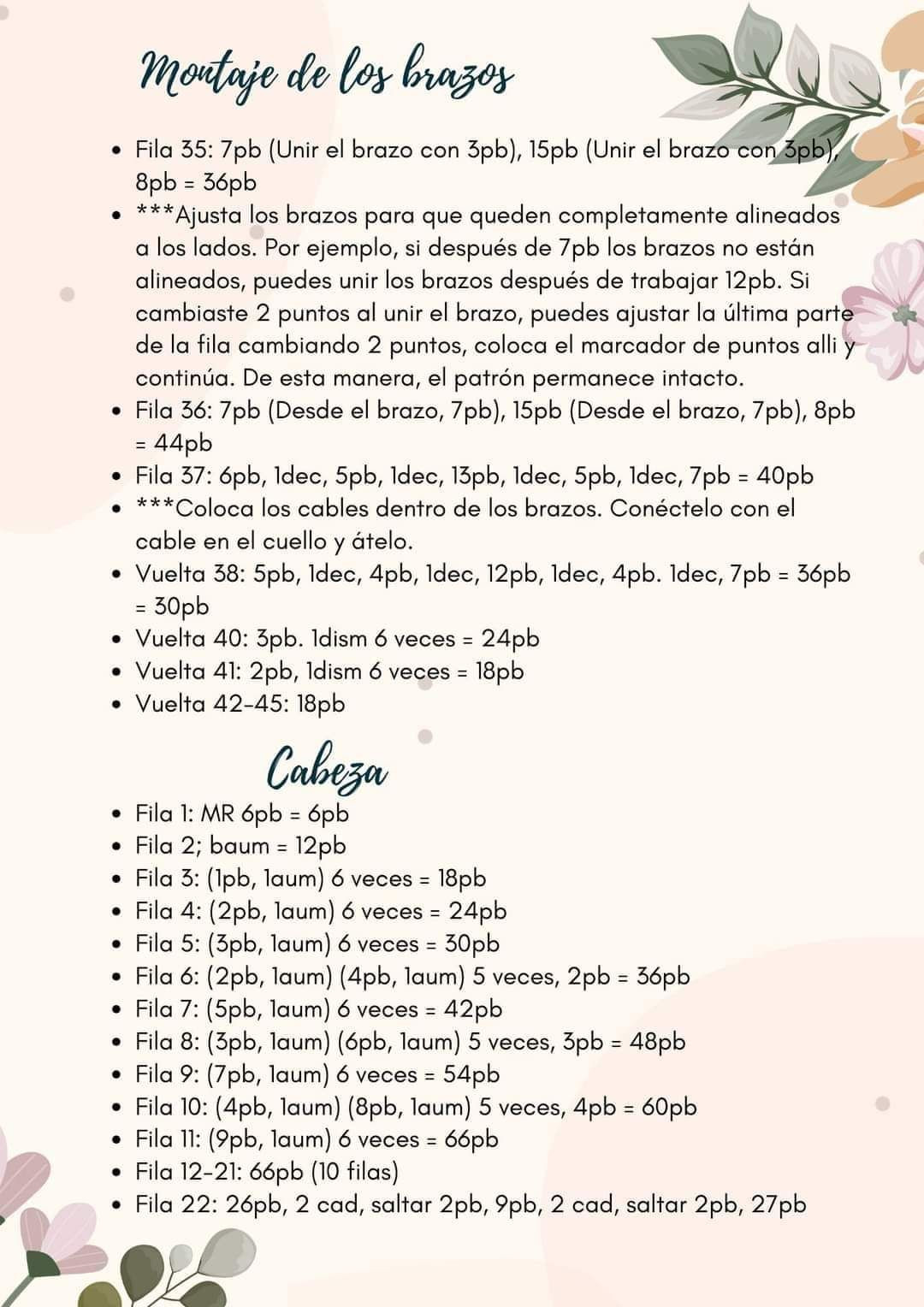 Patrón Muñeca Alina con canasta de cetas rojas