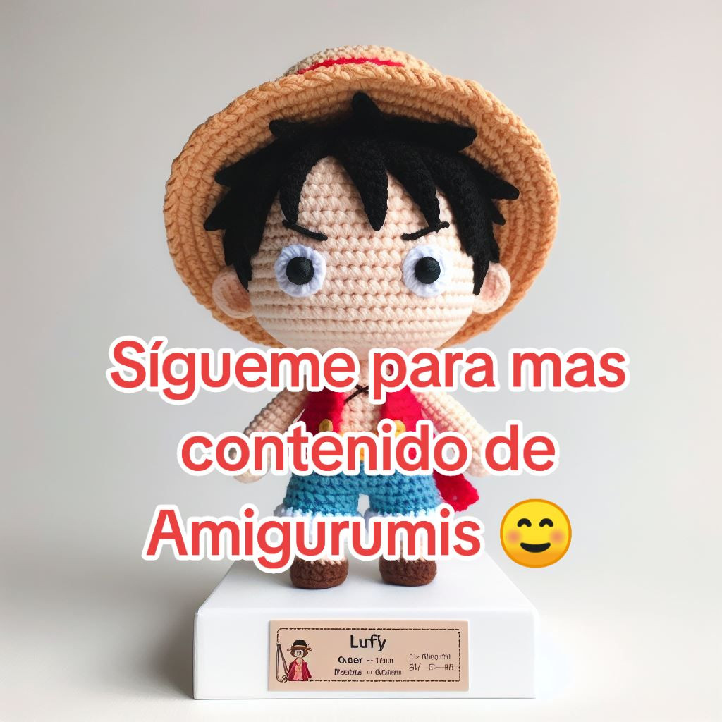 Patrón Muñeca Amigurumi Luffy One Piece Gratis PDF