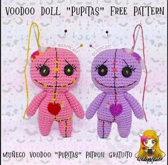 Patron Muñeco Voodoo Puptas Crochet