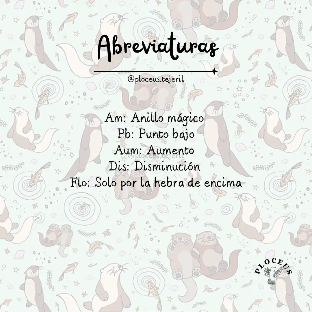 Patrón Nutria Amigurumi con Pescado Morado