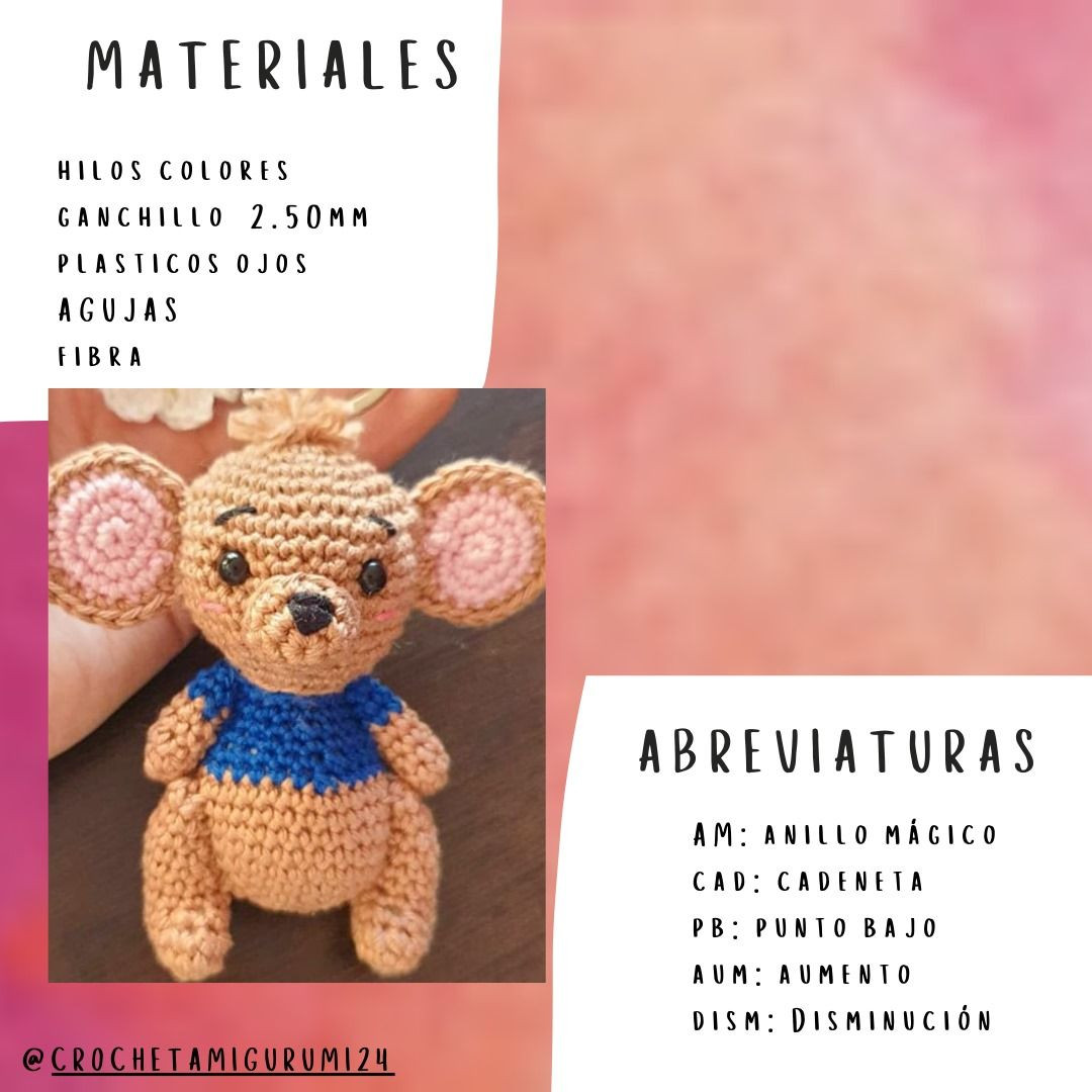 Patrón Paso a Paso: Llavero Canguru Amigurumi