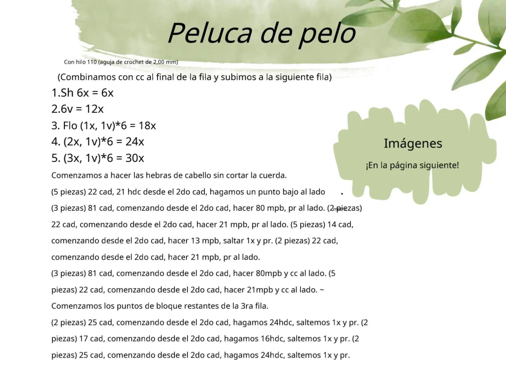 Patrón paso a paso para muñeca amigurumi Jayla con vestido rosa y flores