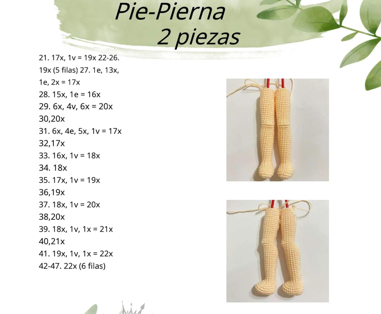 Patrón paso a paso para muñeca amigurumi Jayla con vestido rosa y flores