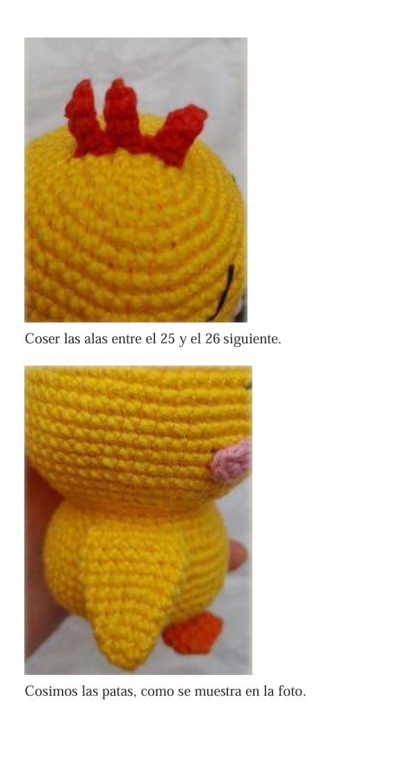 Patrón PDF Gratis Lindo Pollito Amigurumi