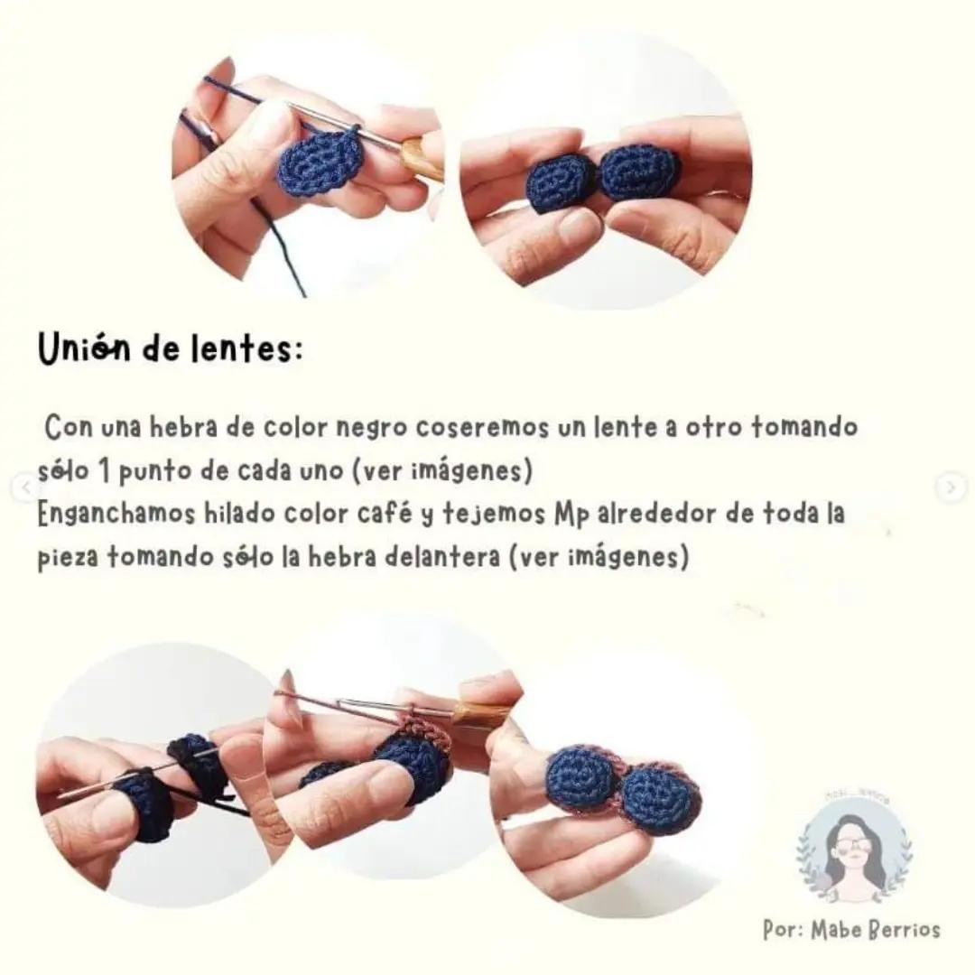 Patrón Porco Rosso Amigurumi: Guía de materiales y pasos detallados para cabeza, gorro y lentes