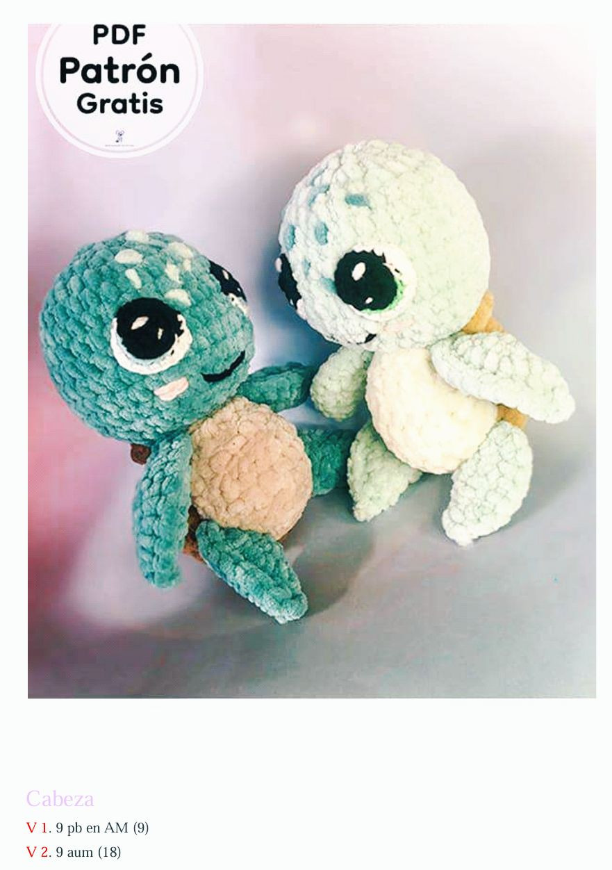 Patron Tortuga Amigurumi Facil PDF Gratis