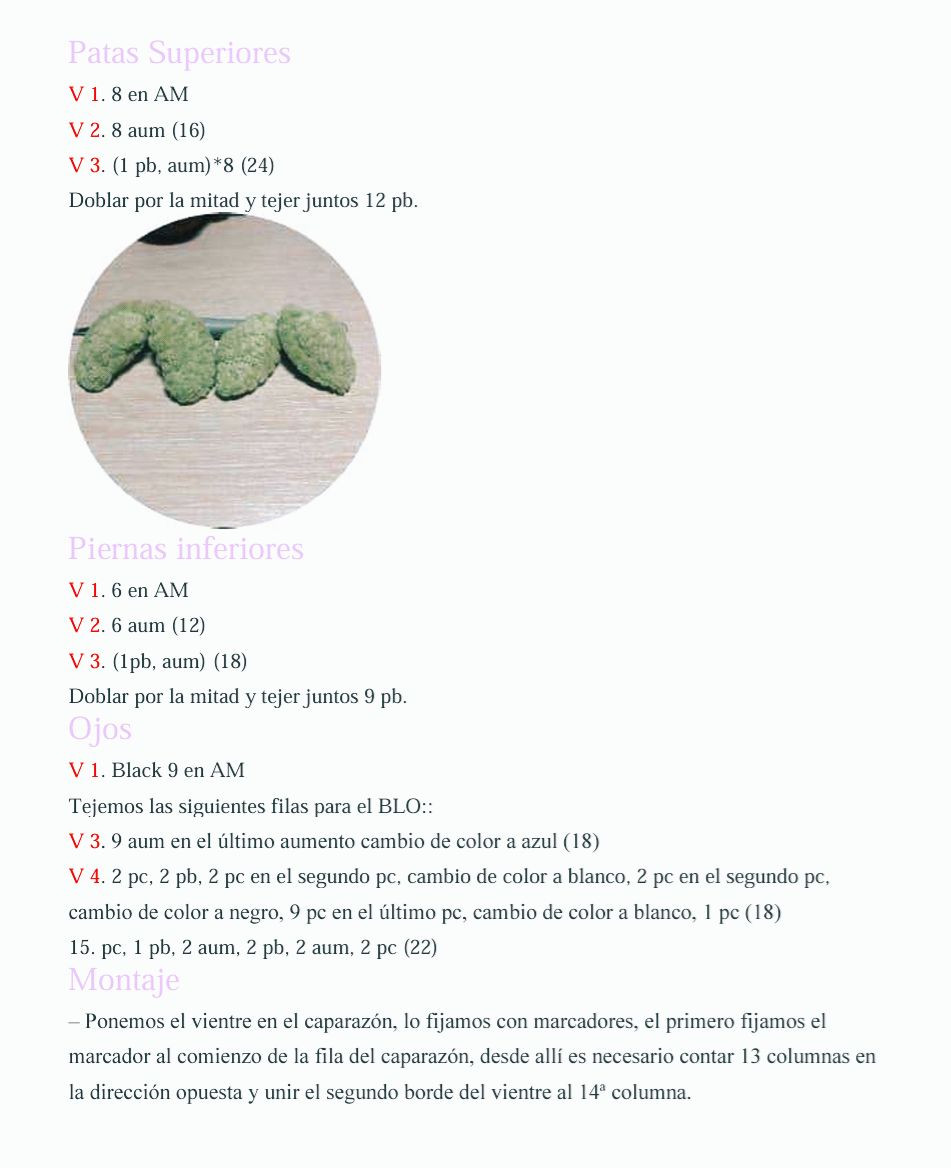 Patron Tortuga Amigurumi Facil PDF Gratis