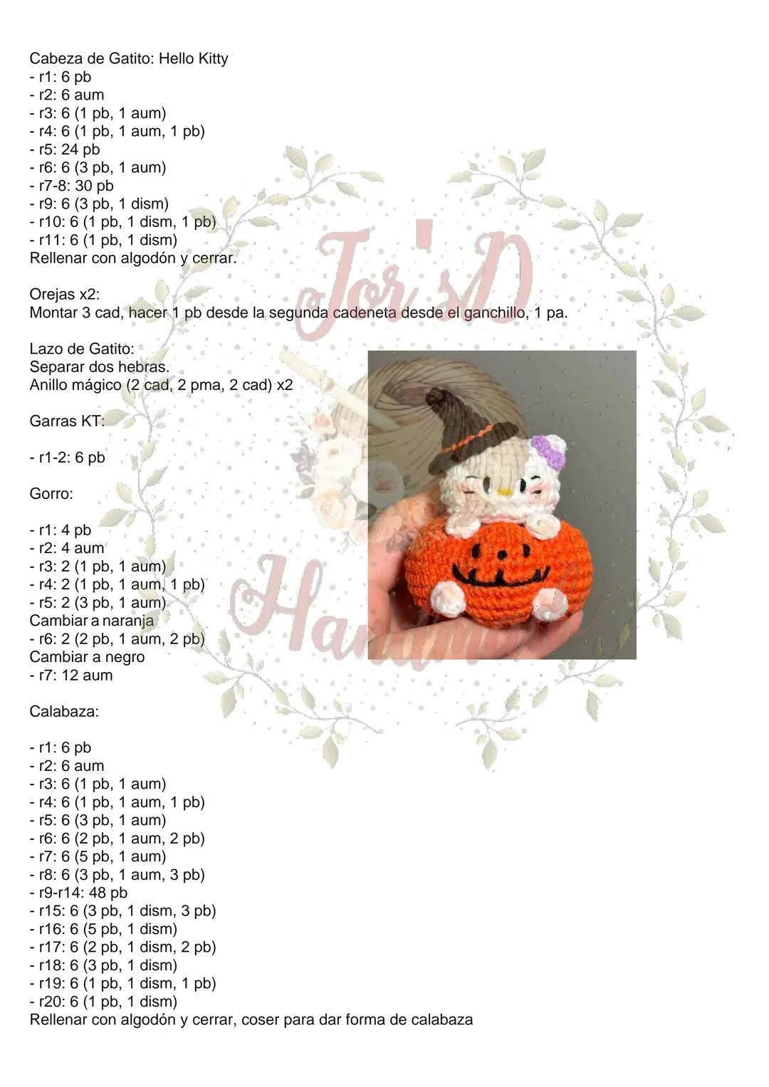 Patrones Amigurumi Halloween: Hello Kitty, Kuromi, Yu-Gi-Oh y más