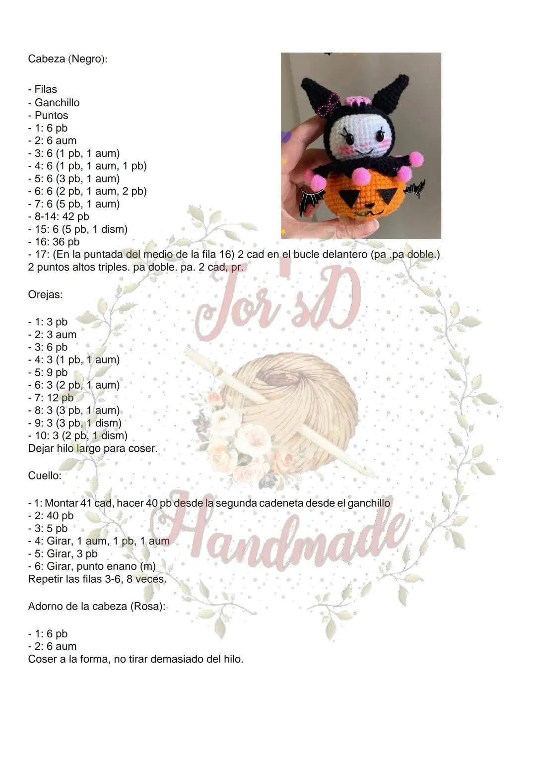 Patrones Amigurumi Halloween: Hello Kitty, Kuromi, Yu-Gi-Oh y más