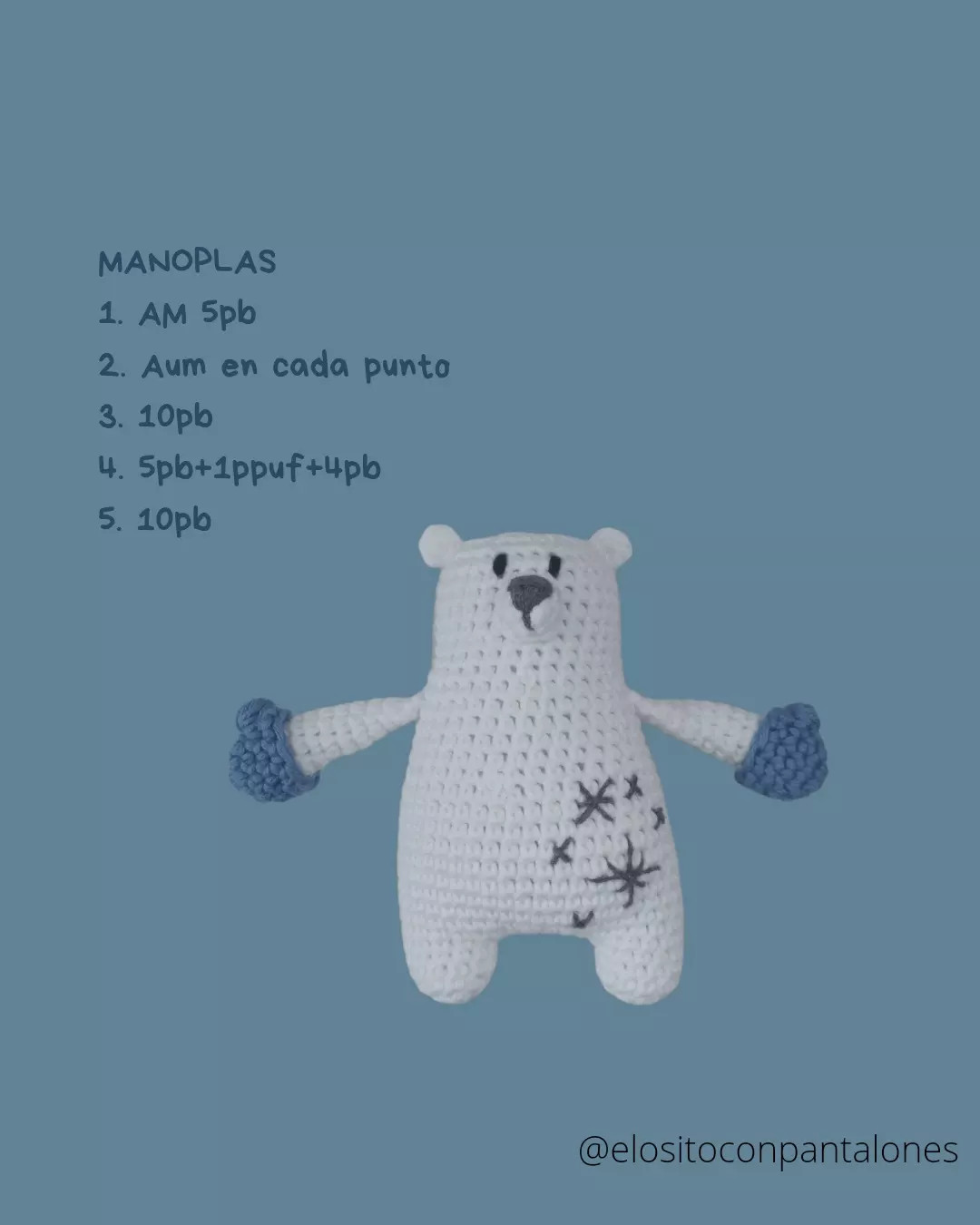 Patrones de Complementos para Osito Polar: Gorro, Bufanda y Manoplas