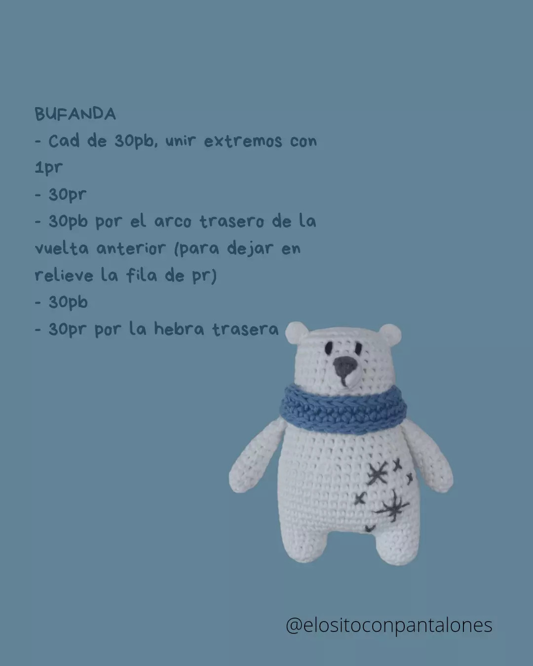 Patrones de Complementos para Osito Polar: Gorro, Bufanda y Manoplas