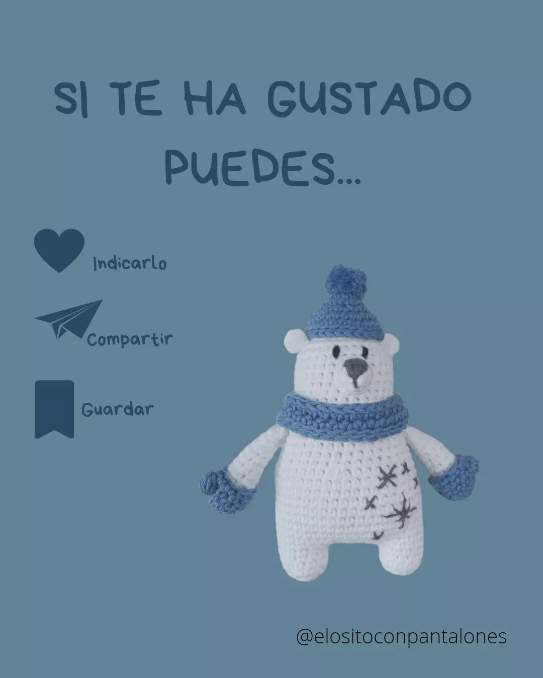Patrones de Complementos para Osito Polar: Gorro, Bufanda y Manoplas