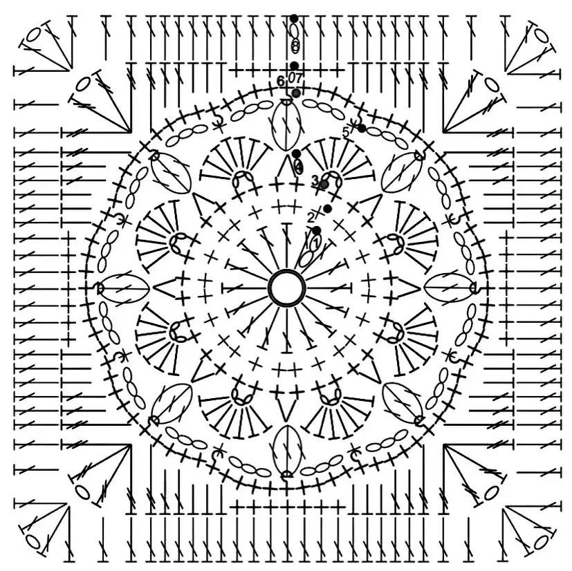 Patrones de crochet para bolsos y carteras con diseños florales circulares