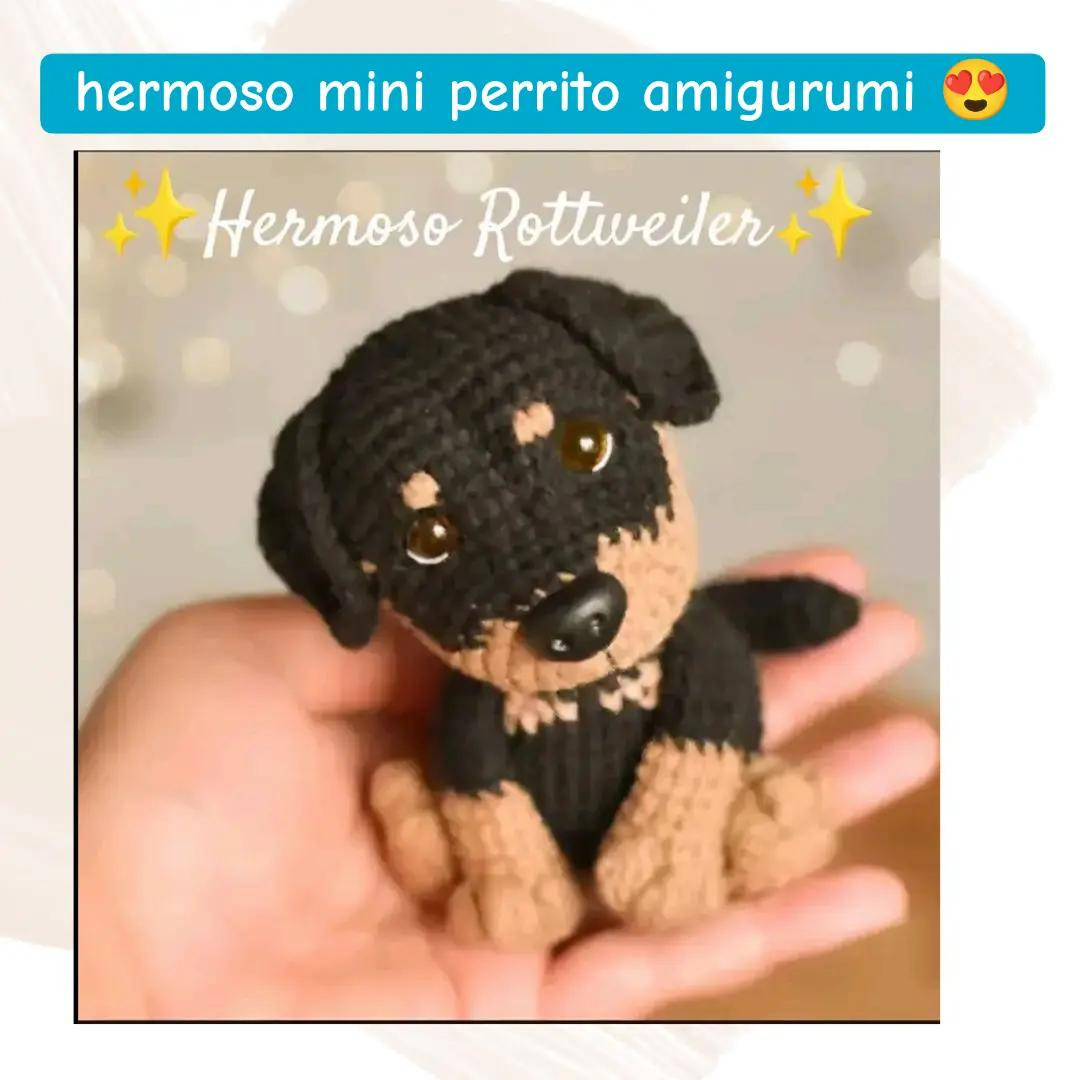 Patrones gratis de amigurumi Rottweiler