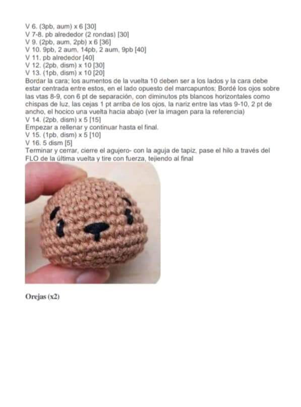 PDF Amigurumi Oso y Bolsa de Miel Patrón Gratis