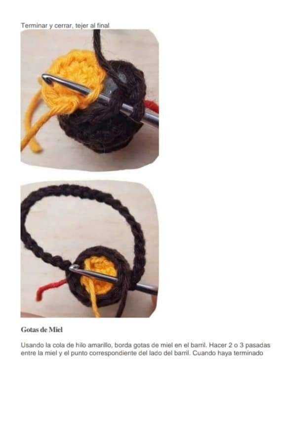 PDF Amigurumi Oso y Bolsa de Miel Patrón Gratis