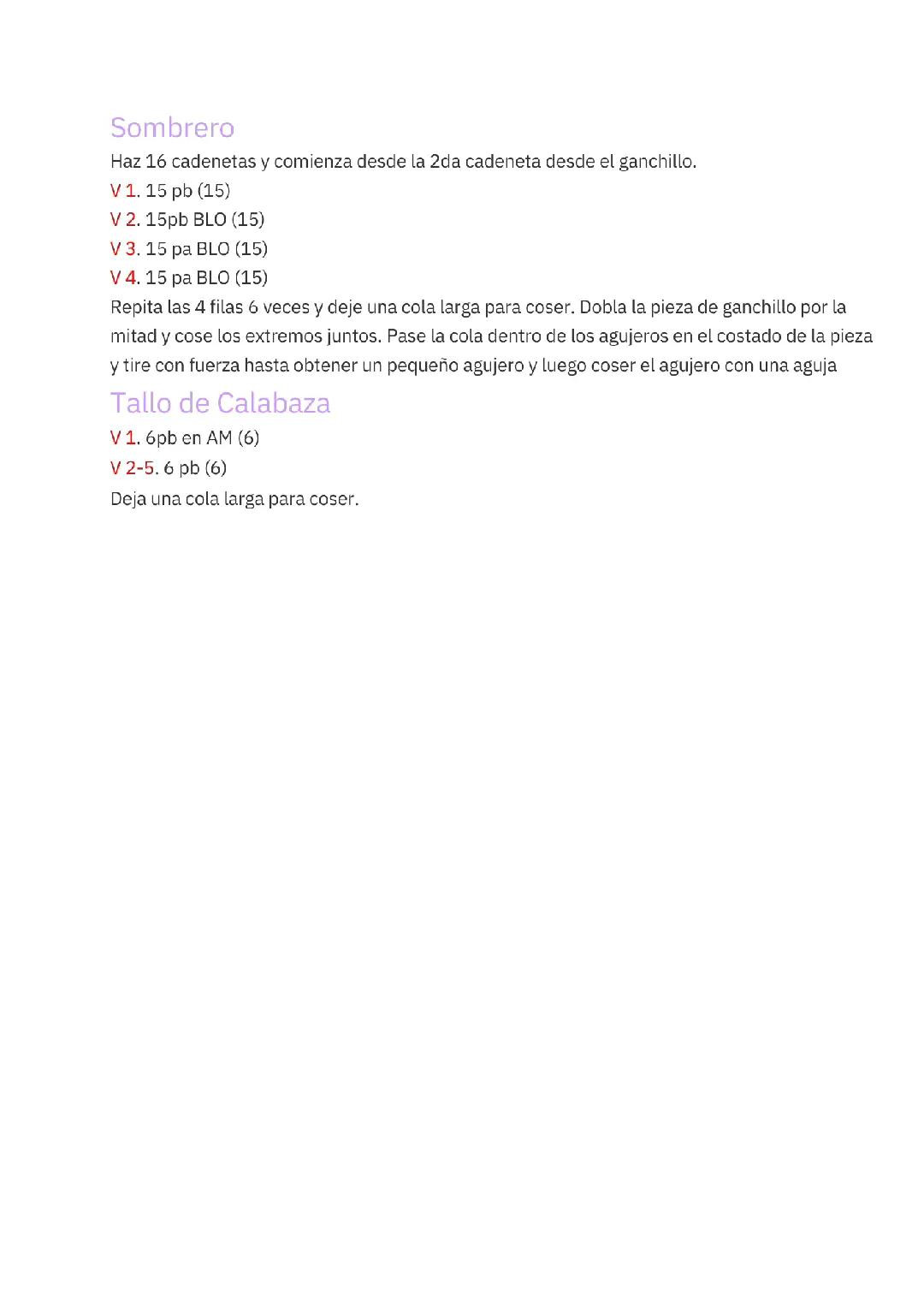 PDF Oso Calabaza Amigurumi Patrón Gratis Paso a Paso