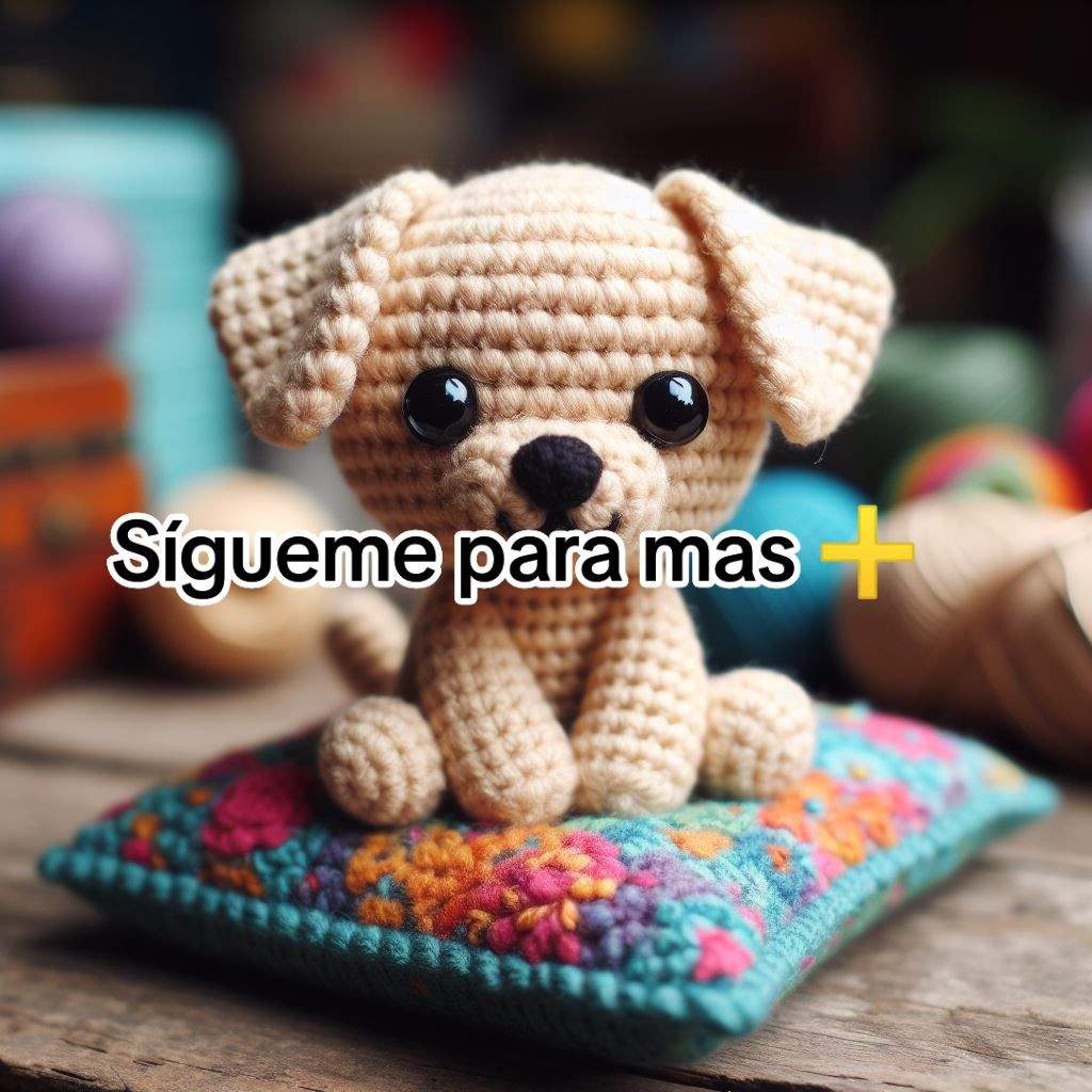 PDF Perro Pequeño Amigurumi Patrón Gratis Paso a Paso