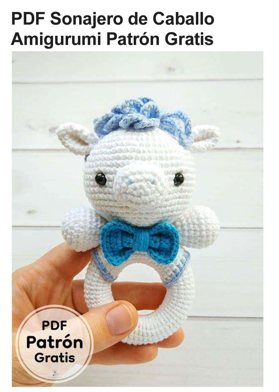 PDF Sonajero de Caballo Amigurumi Patrón Gratis