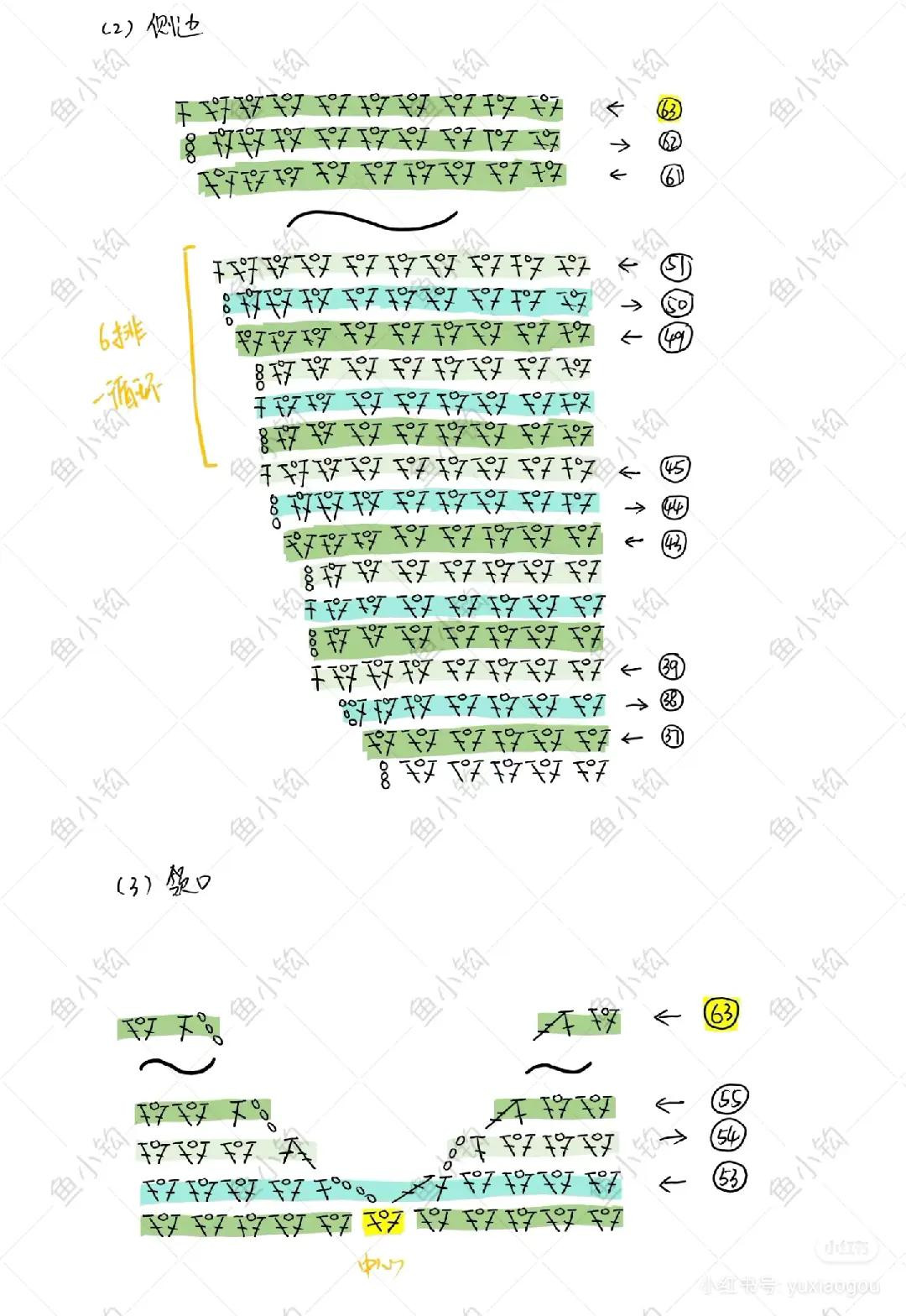 Peppermint Crochet Vest Pattern Tutorial with Striped Design and Leaf Tassels