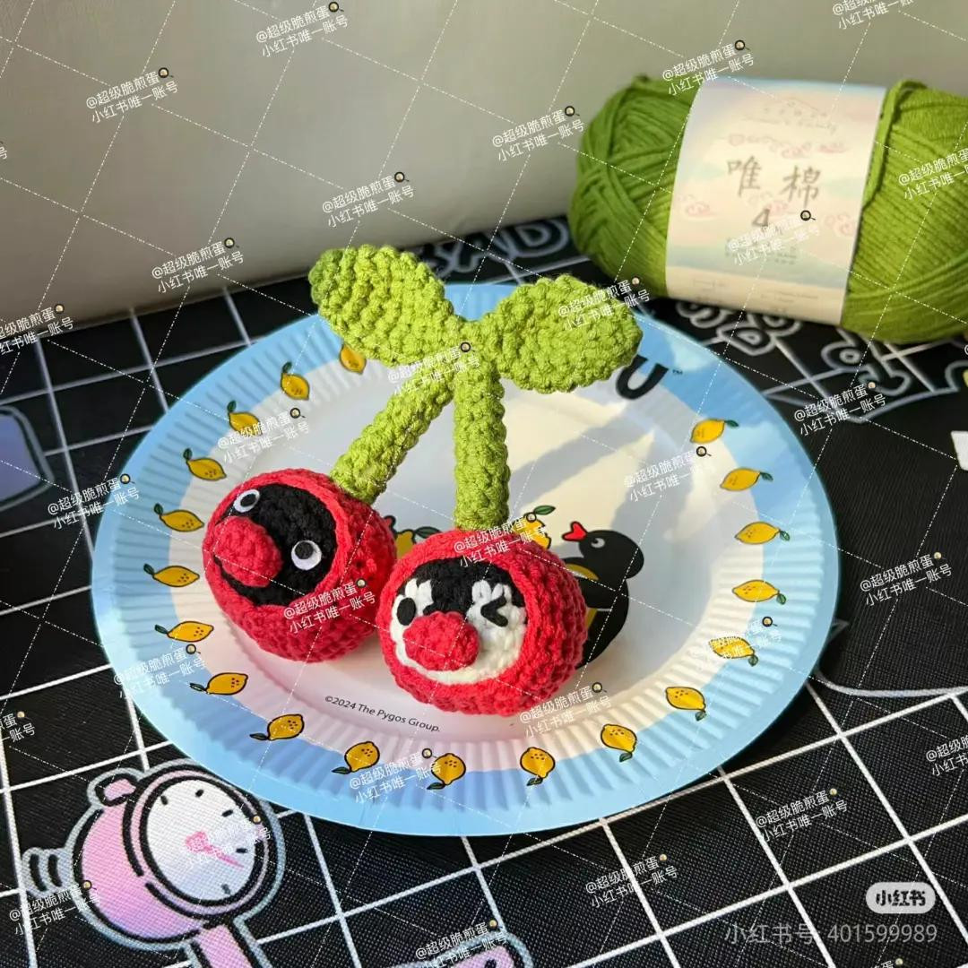 Pingu Cherry Amigurumi Crochet Pattern Chart
