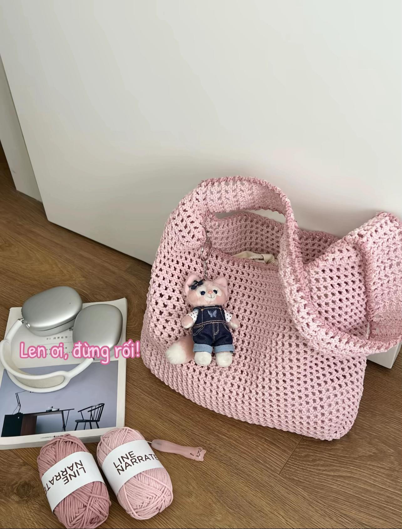 Pink Crochet Bag Tutorial Chart