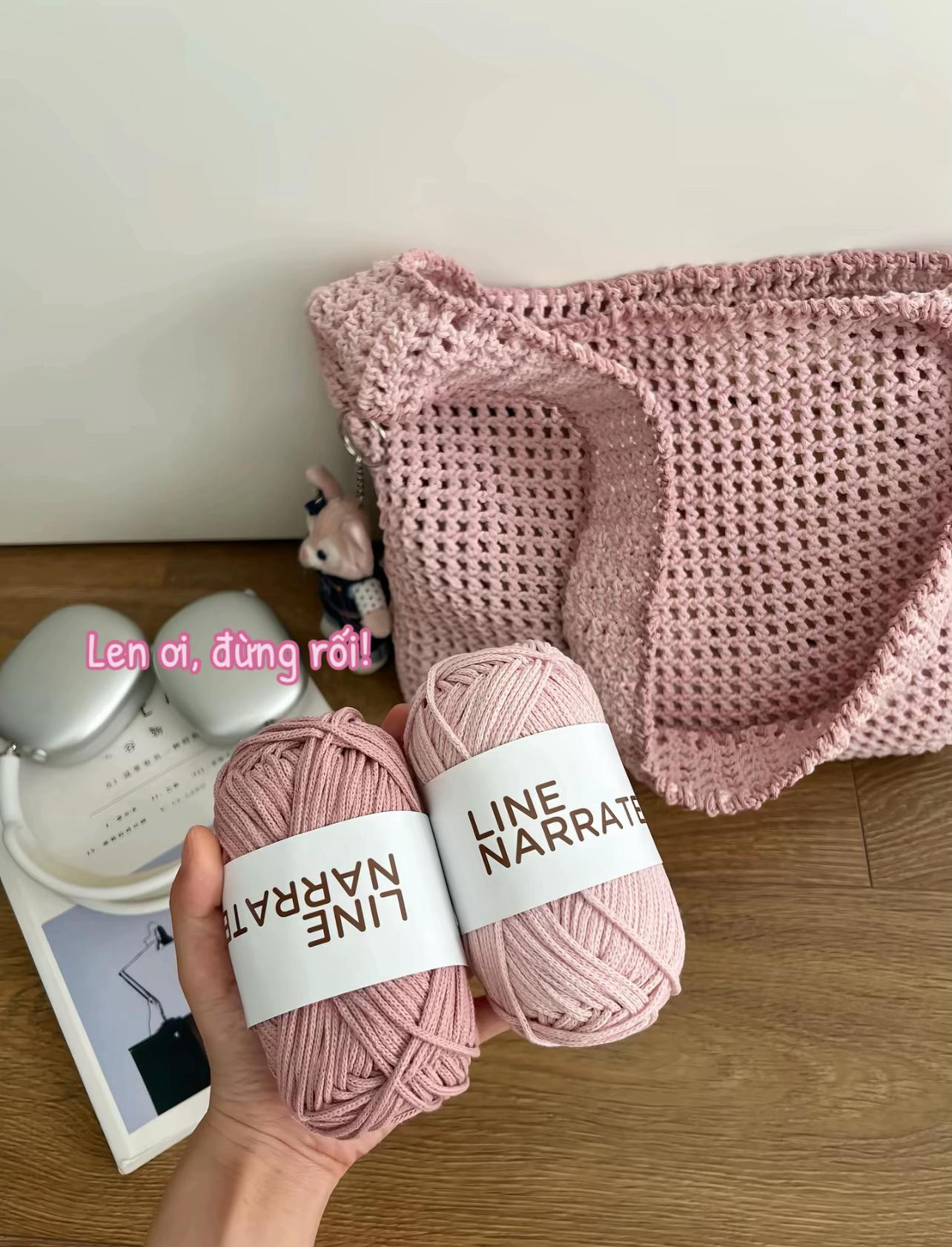 Pink Crochet Bag Tutorial Chart