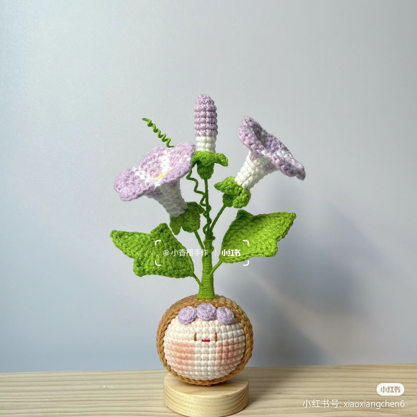 Pink Flower Granny Square and Lily of the Valley Doll Crochet Pattern