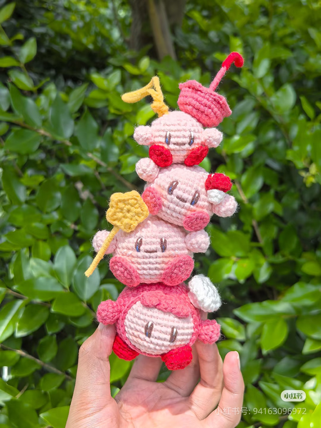 Pink Kirby Amigurumi Crochet Pattern Chart Tutorial