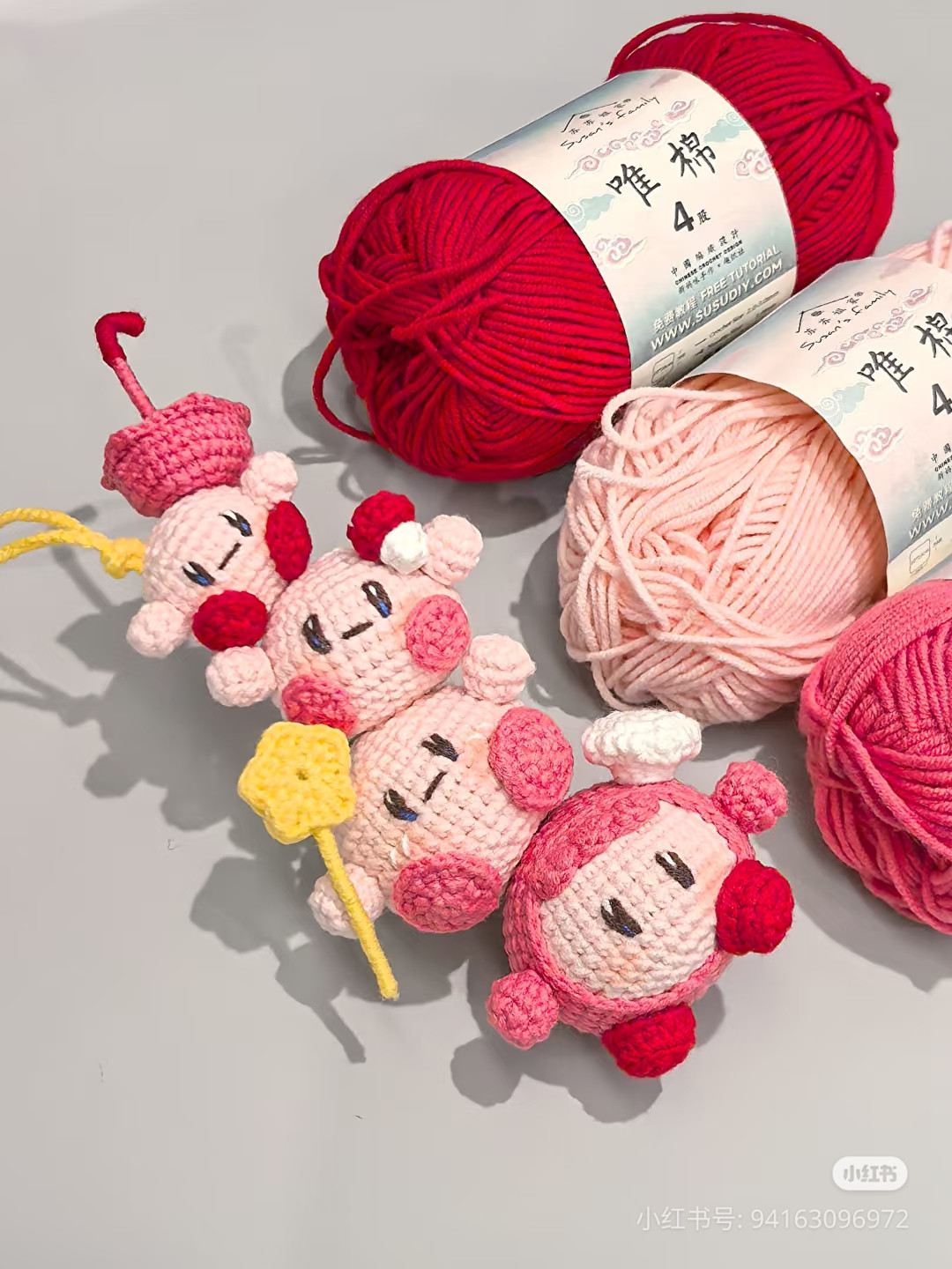 Pink Kirby Amigurumi Crochet Pattern Chart Tutorial