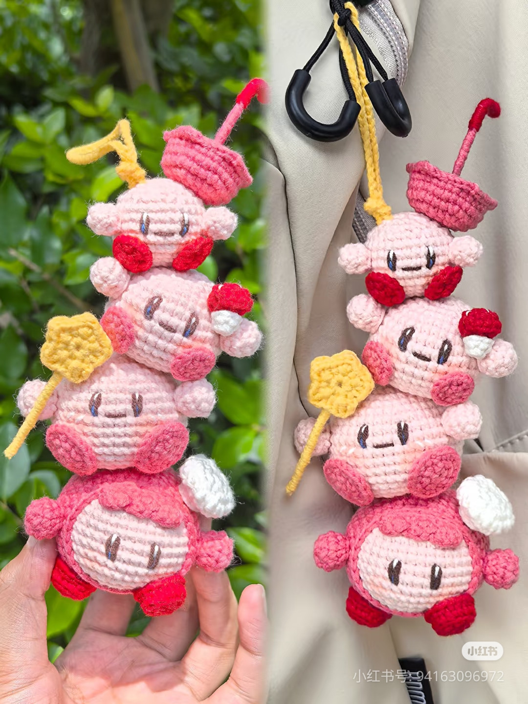 Pink Kirby Amigurumi Crochet Pattern Chart Tutorial