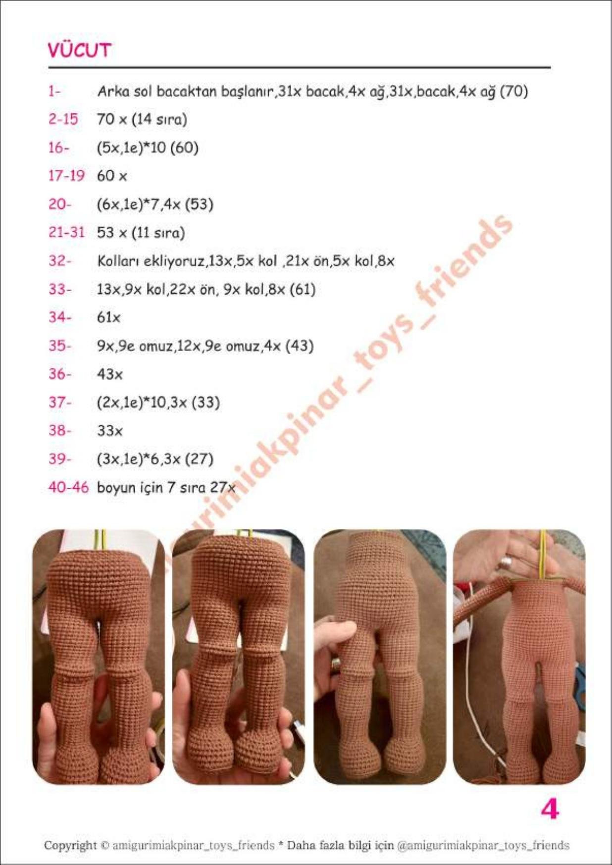 Pitircik Kiz Amigurumi Doll Crochet Pattern Tutorial