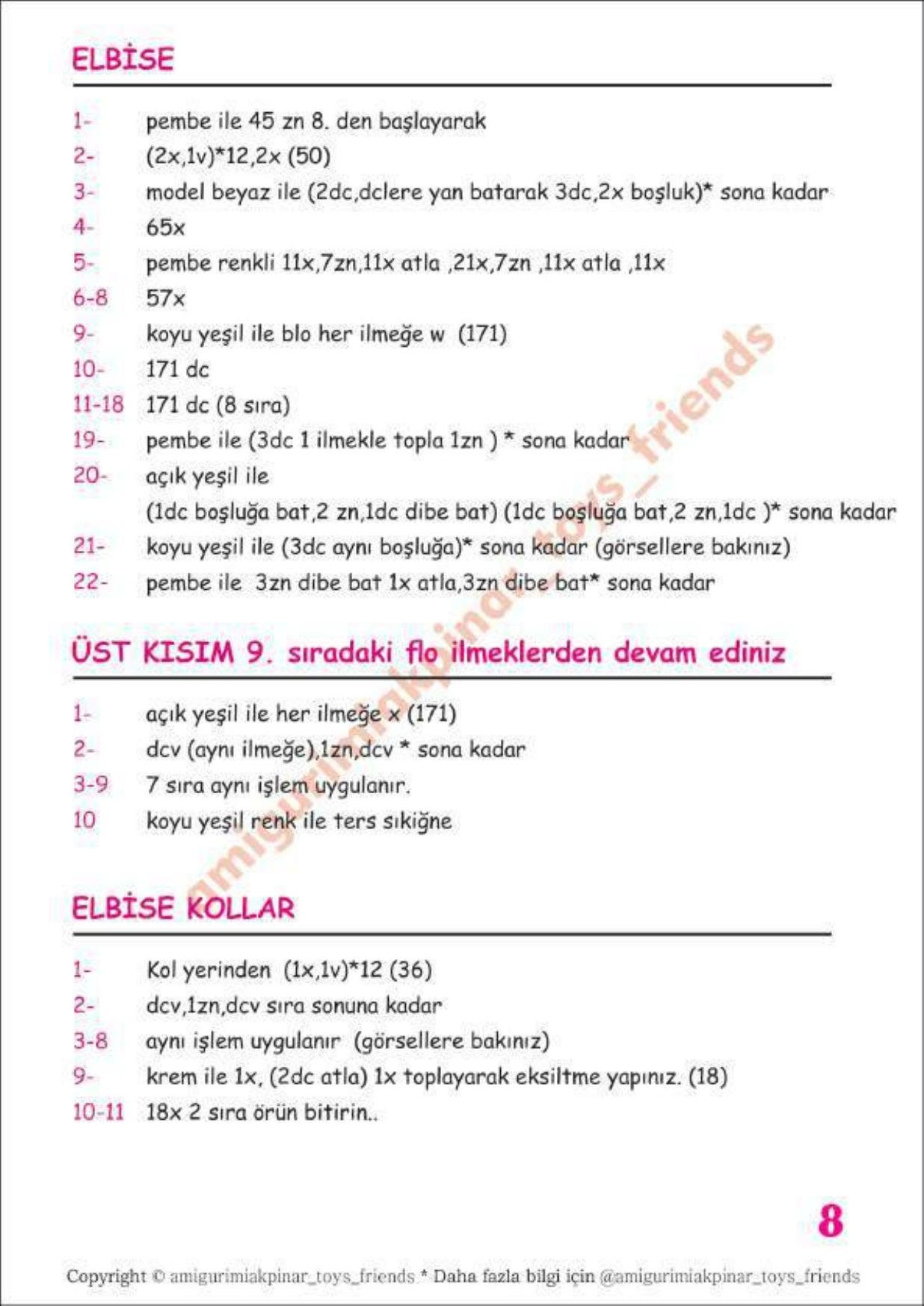 Pitircik Kiz Amigurumi Doll Crochet Pattern Tutorial