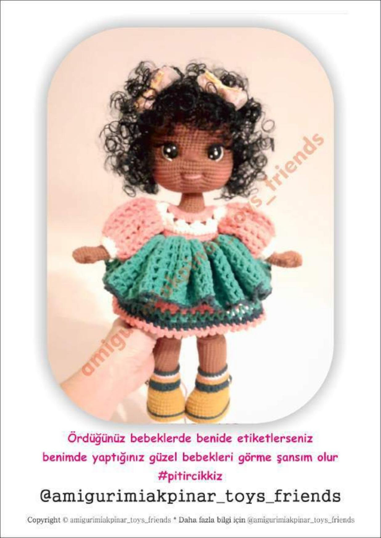 Pitircik Kiz Amigurumi Doll Crochet Pattern Tutorial