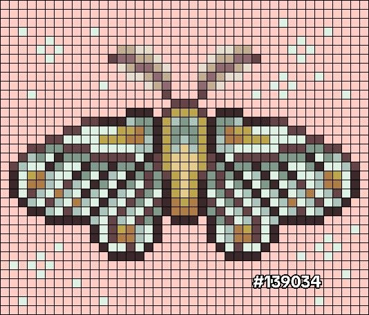 Pixel Art Crochet Patterns: Heart Paw, Bird, Moth, Squirrel & Tiger