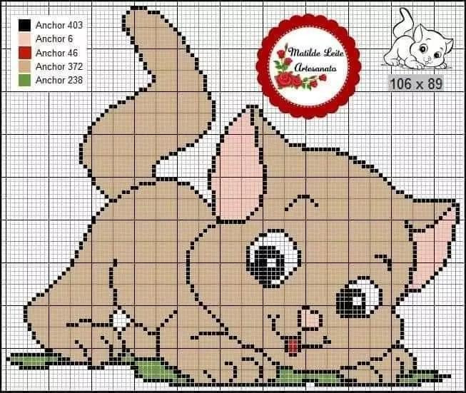 Pixel Chart Patterns for Cross Stitch: Cute Cats, Baby Monkey and Amigurumi