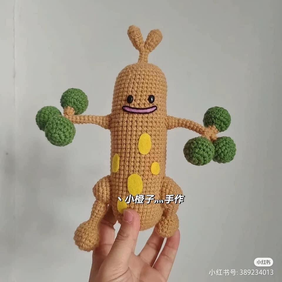 Pokemon Sudowoodo Amigurumi Crochet Pattern