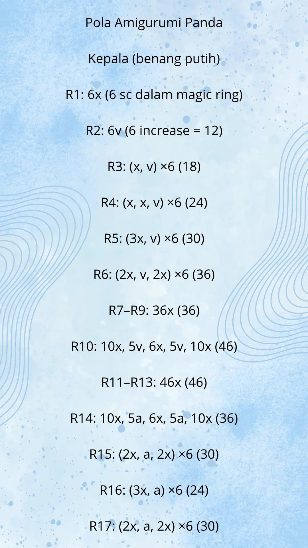 Pola Móc Len Amigurumi Gấu Panda Đeo Chìa Khóa