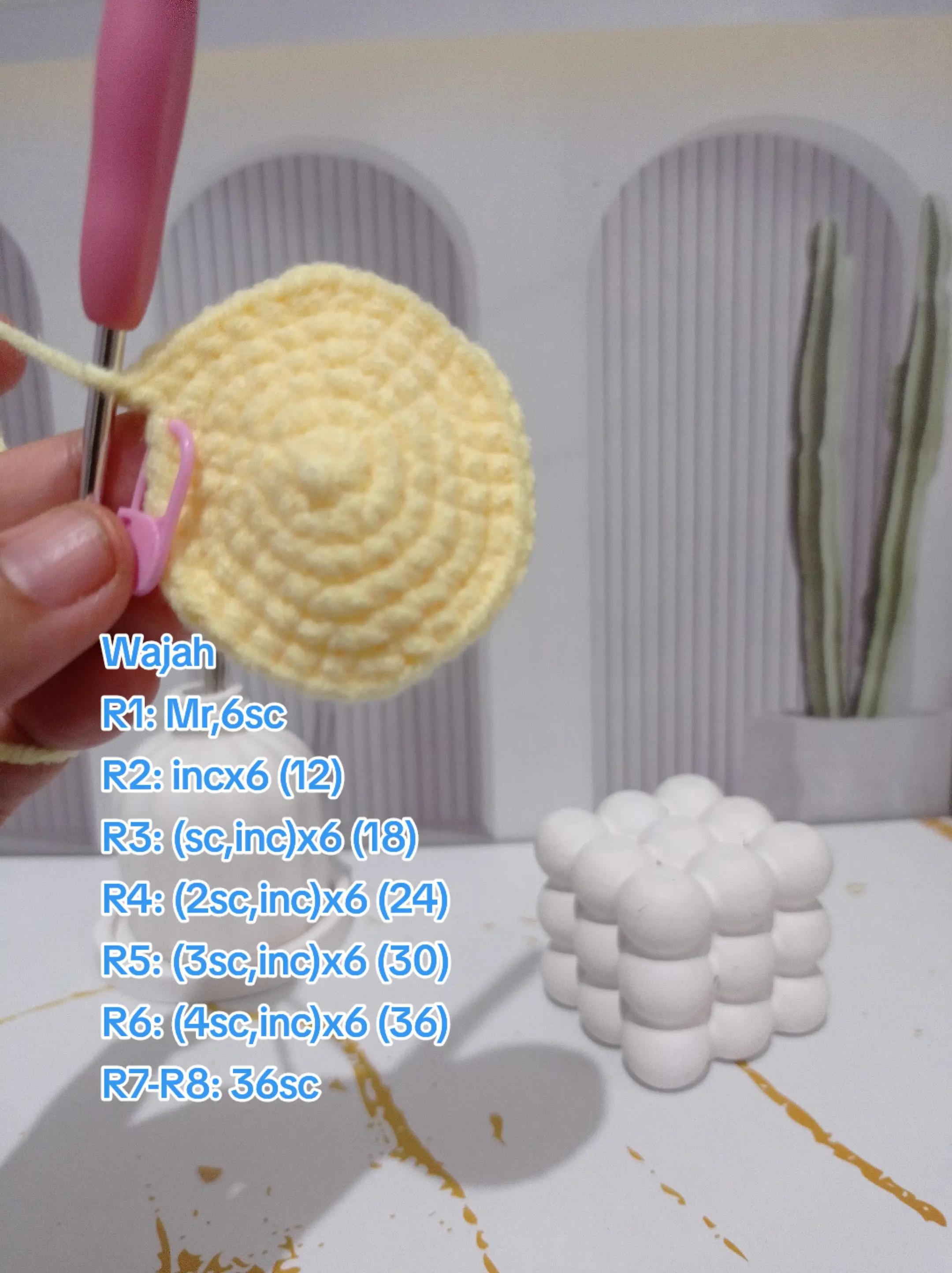 Pola Móc Len Búp bê Mặt Trời Senyum Matahari Ngọt Ngào