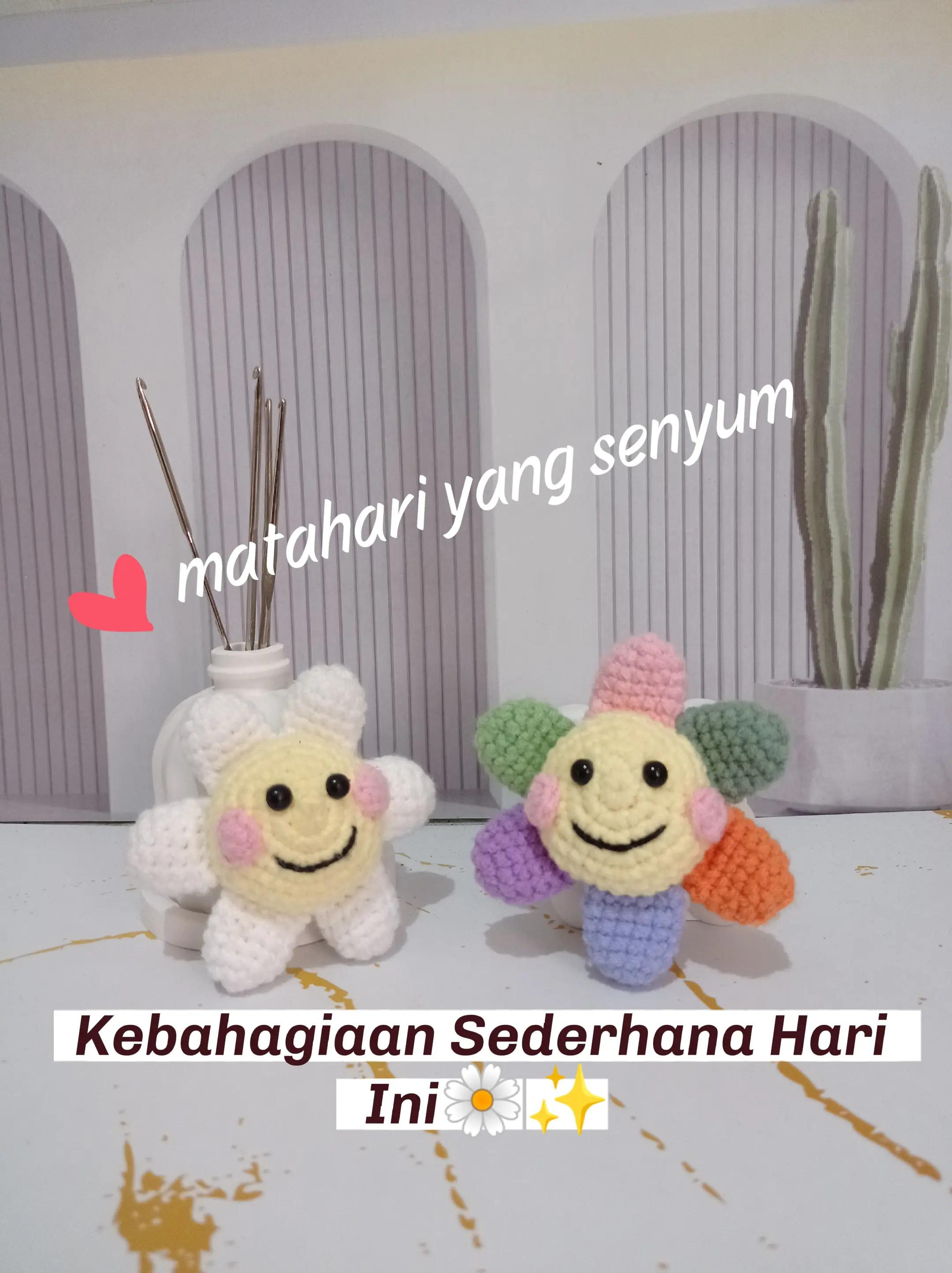 Pola Móc Len Búp bê Mặt Trời Senyum Matahari Ngọt Ngào