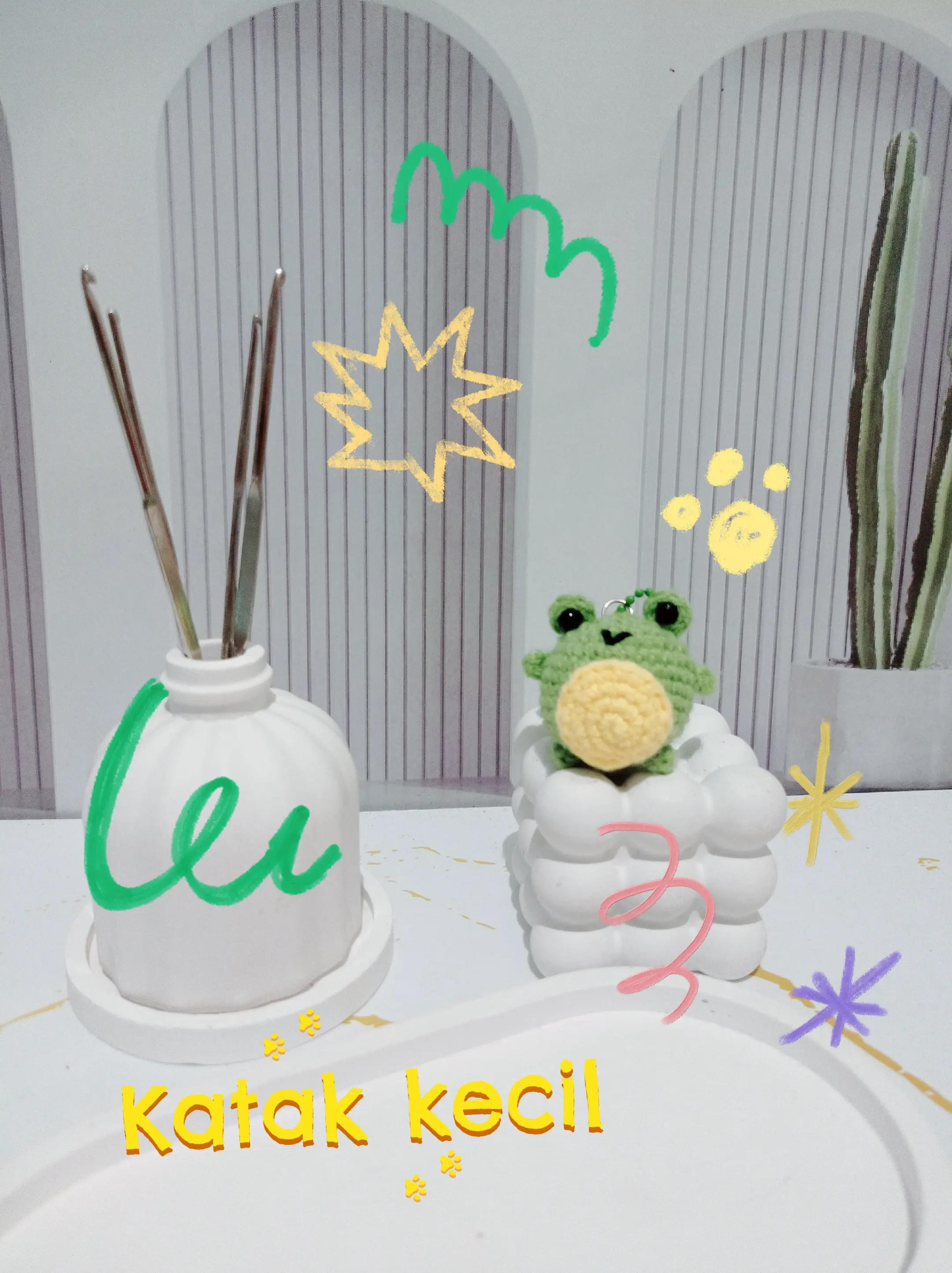 Pola Móc Len Katak Nhỏ Dễ Thương - Hướng Dẫn Chi Tiết