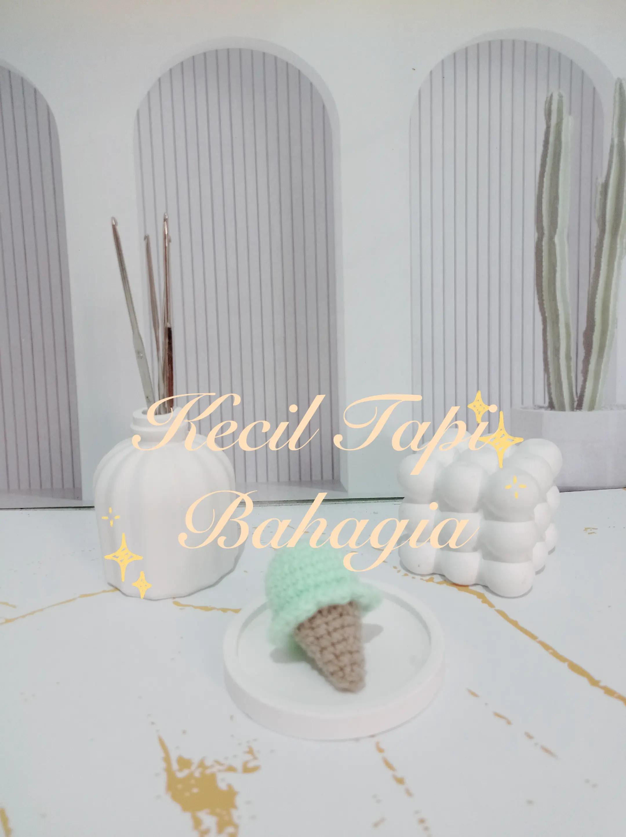 Pola Móc Len Kẹo Kem Quầy Màu Pastel Dễ Thương