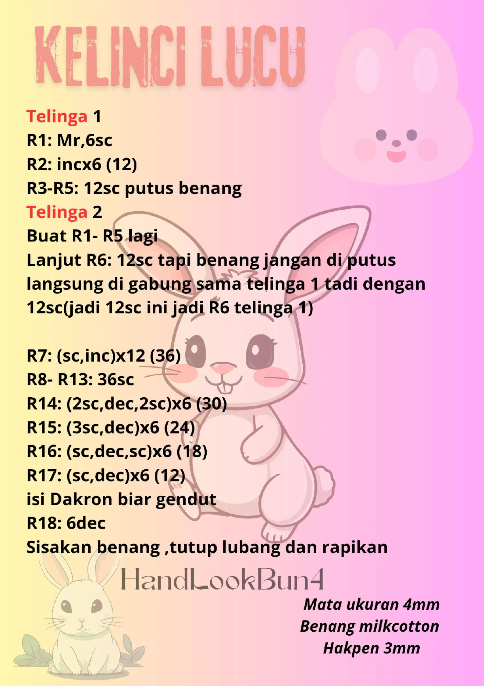 Pola Móc Len Thỏ Dễ Thương - Hướng Dẫn Chi Tiết Cho Người Mới