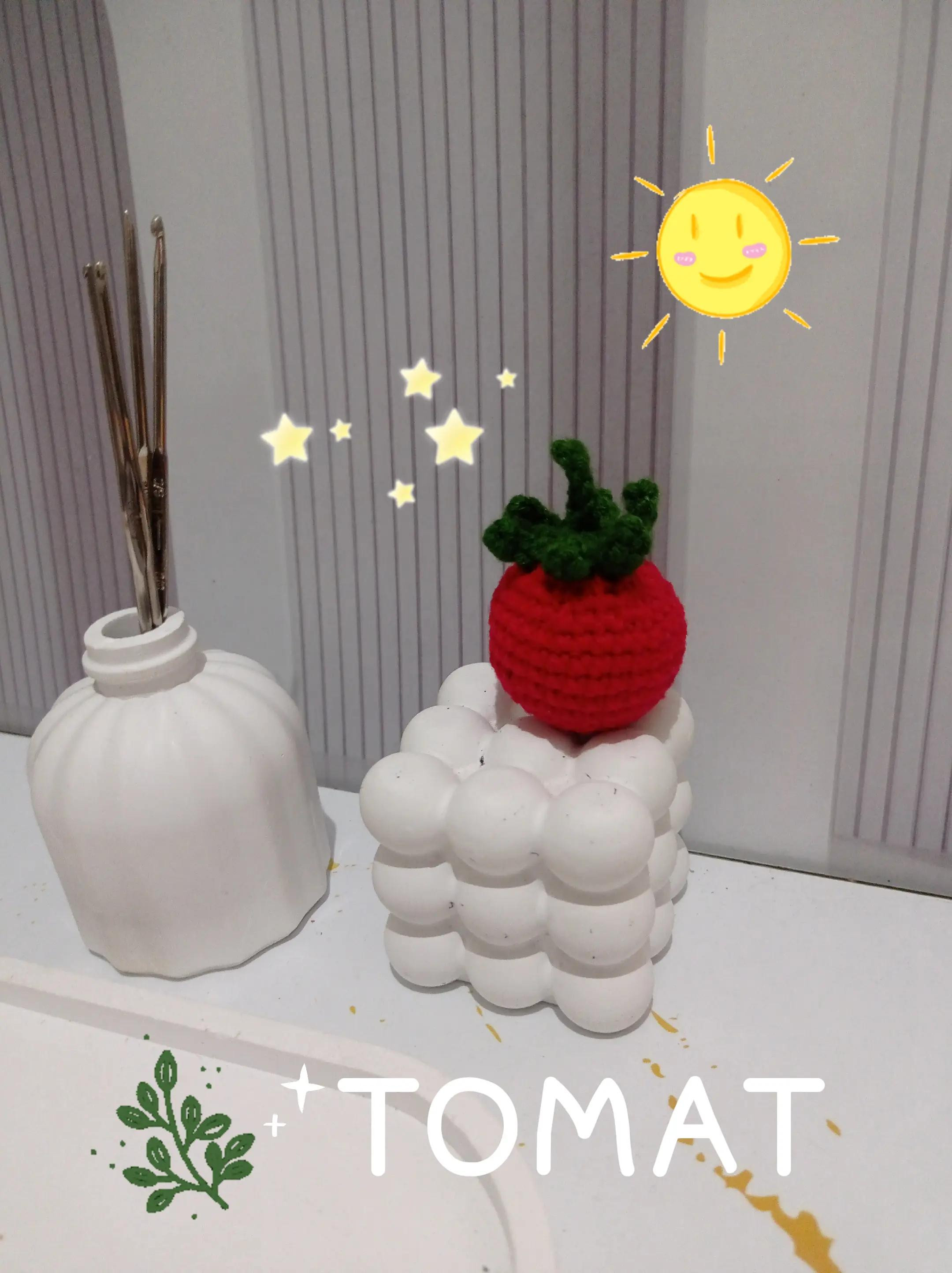 Pola Móc Len Tomat Đỏ Dễ Dàng Cho Người Mới Bắt Đầu