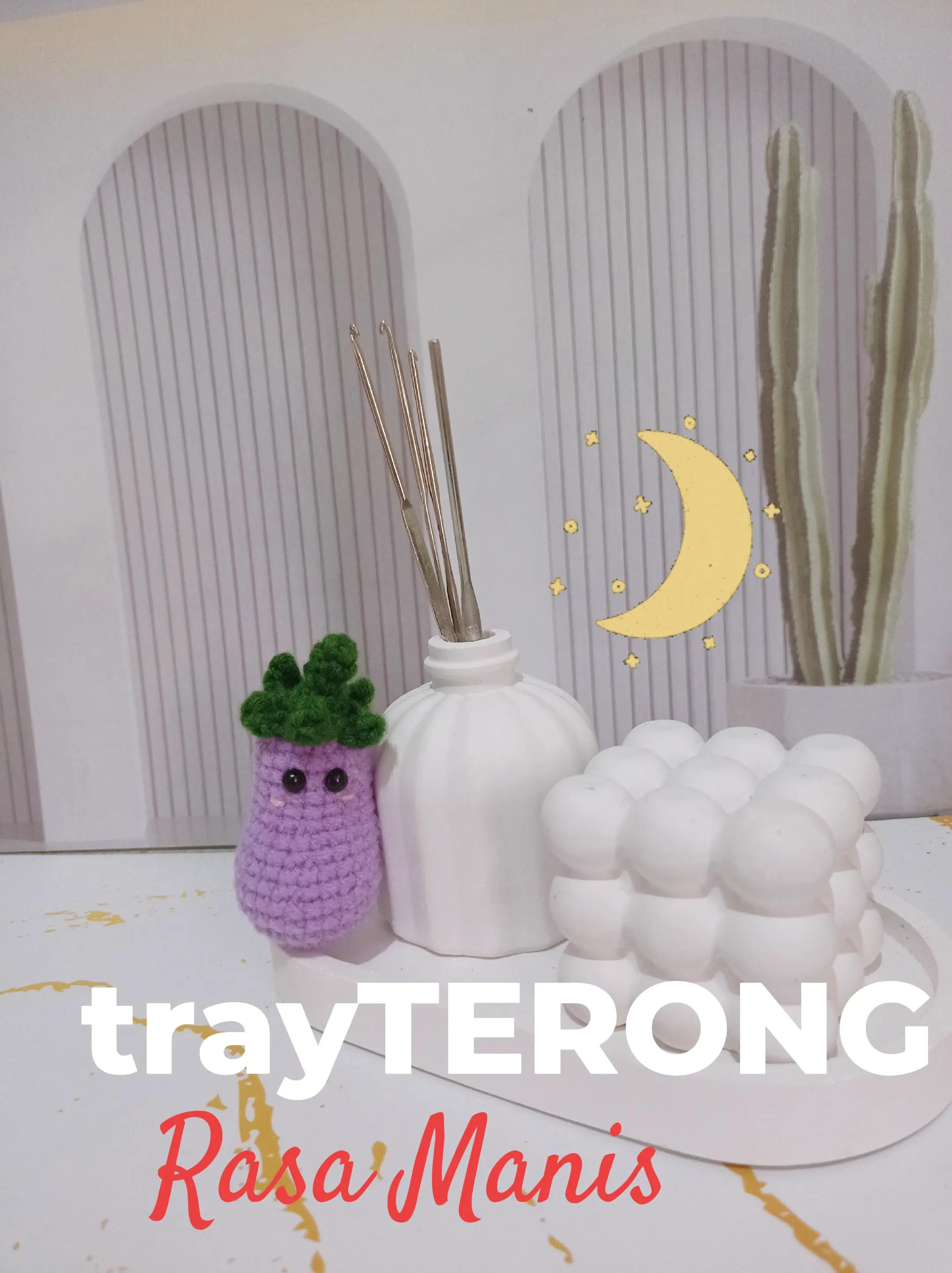 Pola Rajut Terong Ungu Amigurumi Dễ Dàng Cho Người Mới Bắt Đầu