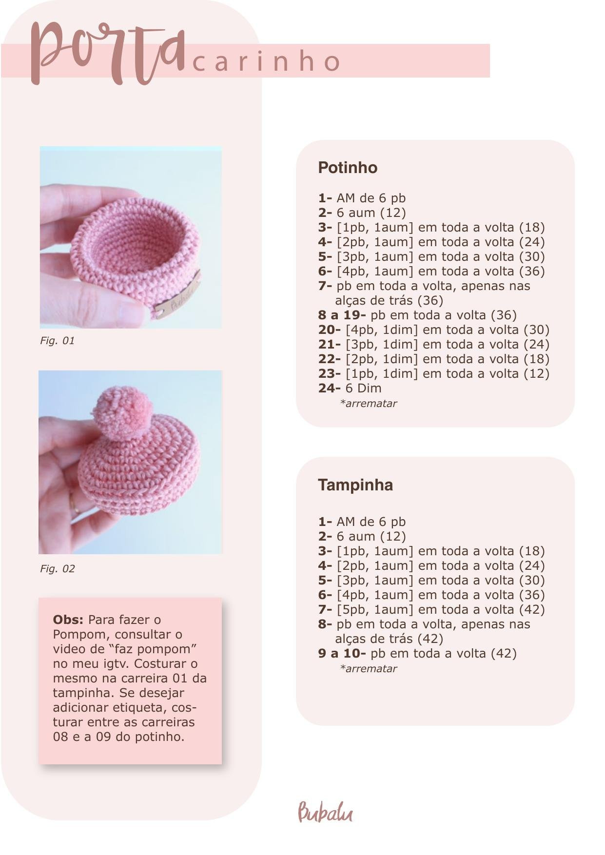 Porta Carinho: Tutorial Completo para Mocar Caixa de Lembrancinhas em Rosa com Pompon