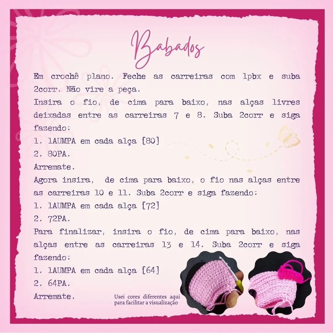 Porta-moedas da Barbie: Receita Gratuita de Bolsa Móc Len Pelúcia Rosa com Babados