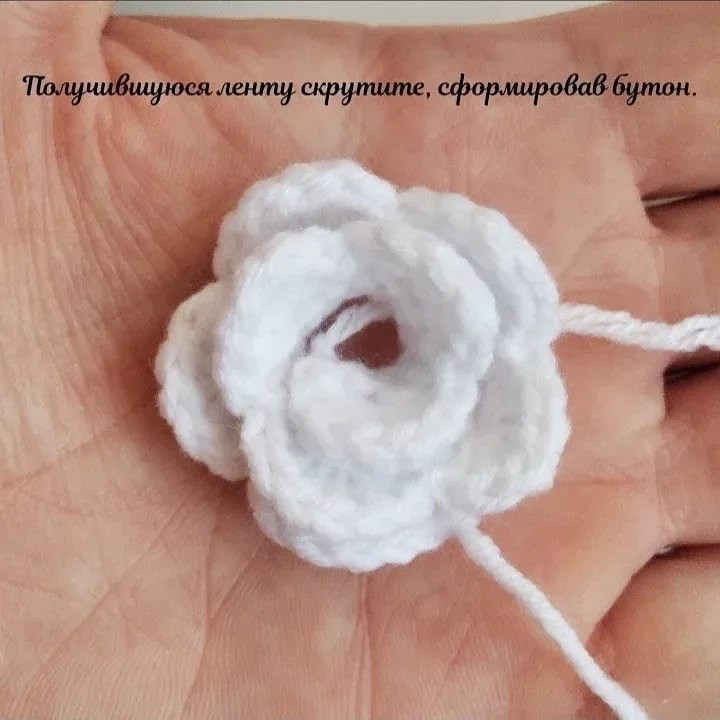 Приколка крючком: мастер-класс по вязанию белой заколки с цветком