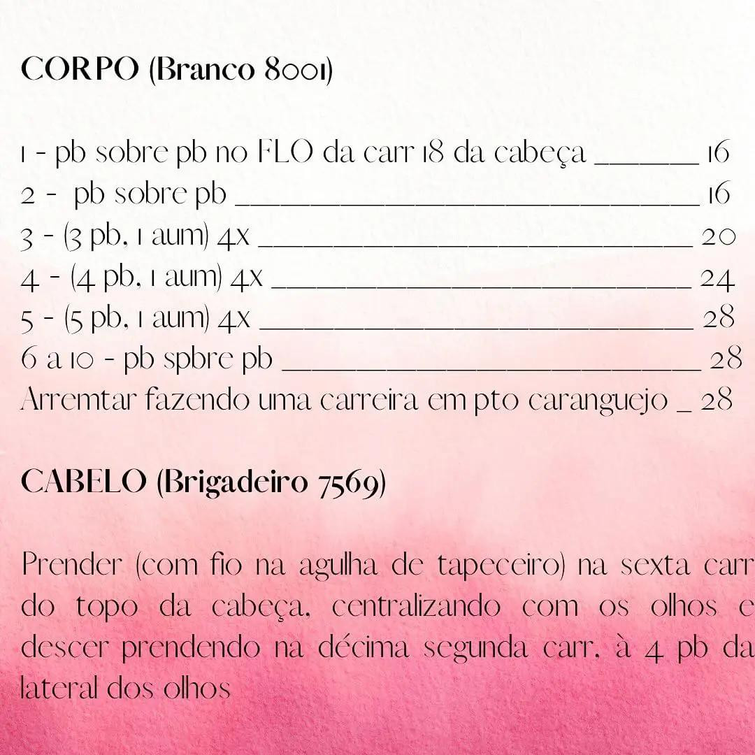 Projeto Bambolinas de Natal: Receita Amigurumi Gratidão