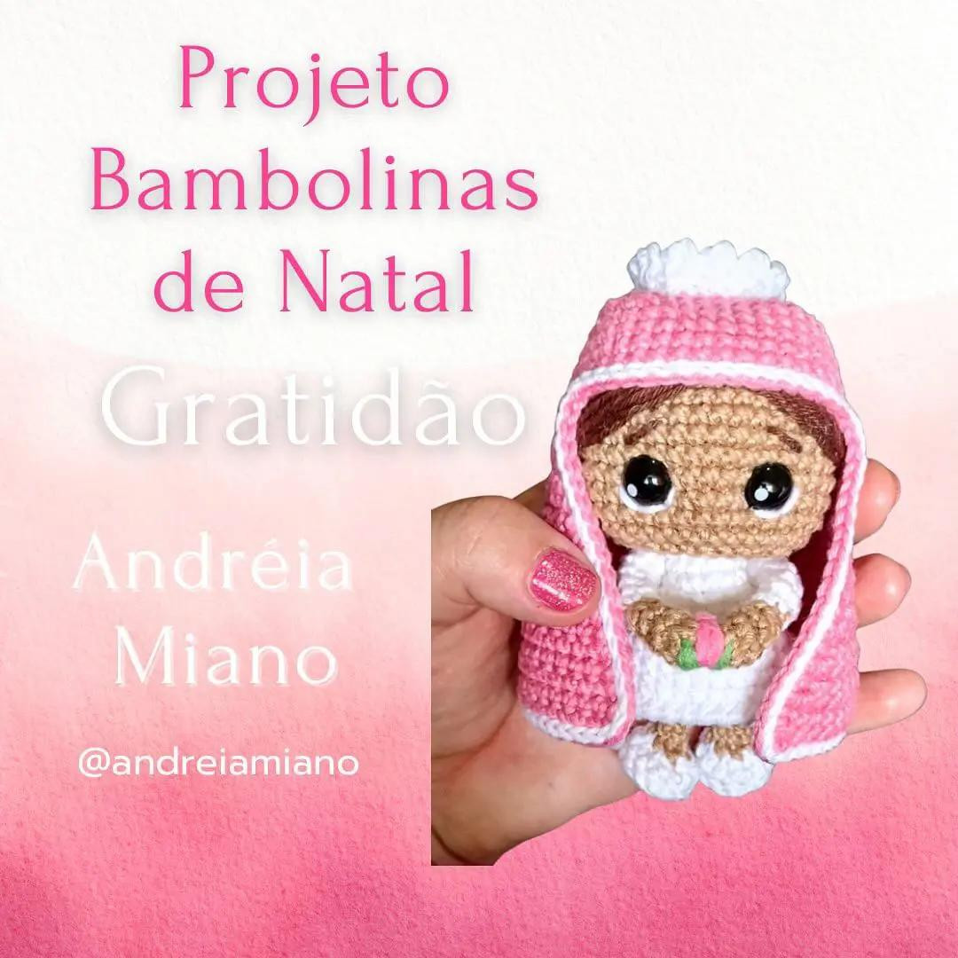 Projeto Bambolinas de Natal: Receita Amigurumi Gratidão